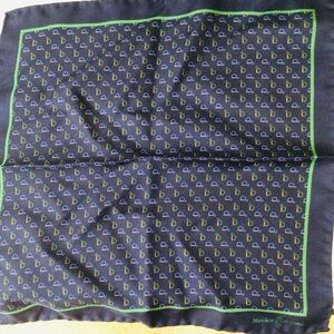 Marchesi di Como handkerchief scarf blue silk